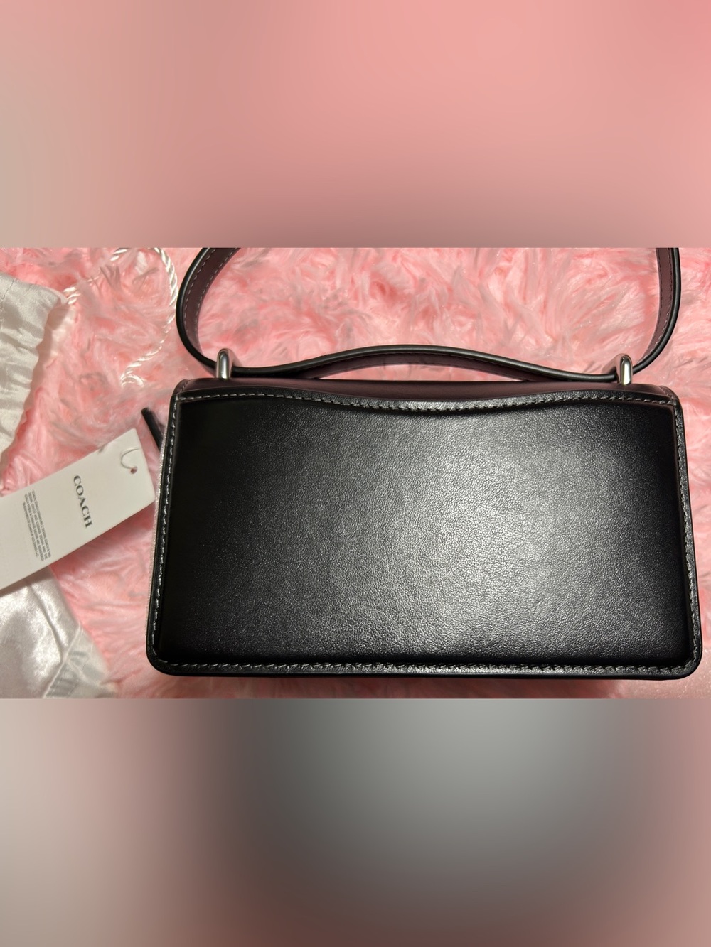 COACH Bandit Crossbody/Black-Silver - Picture 3 of 12